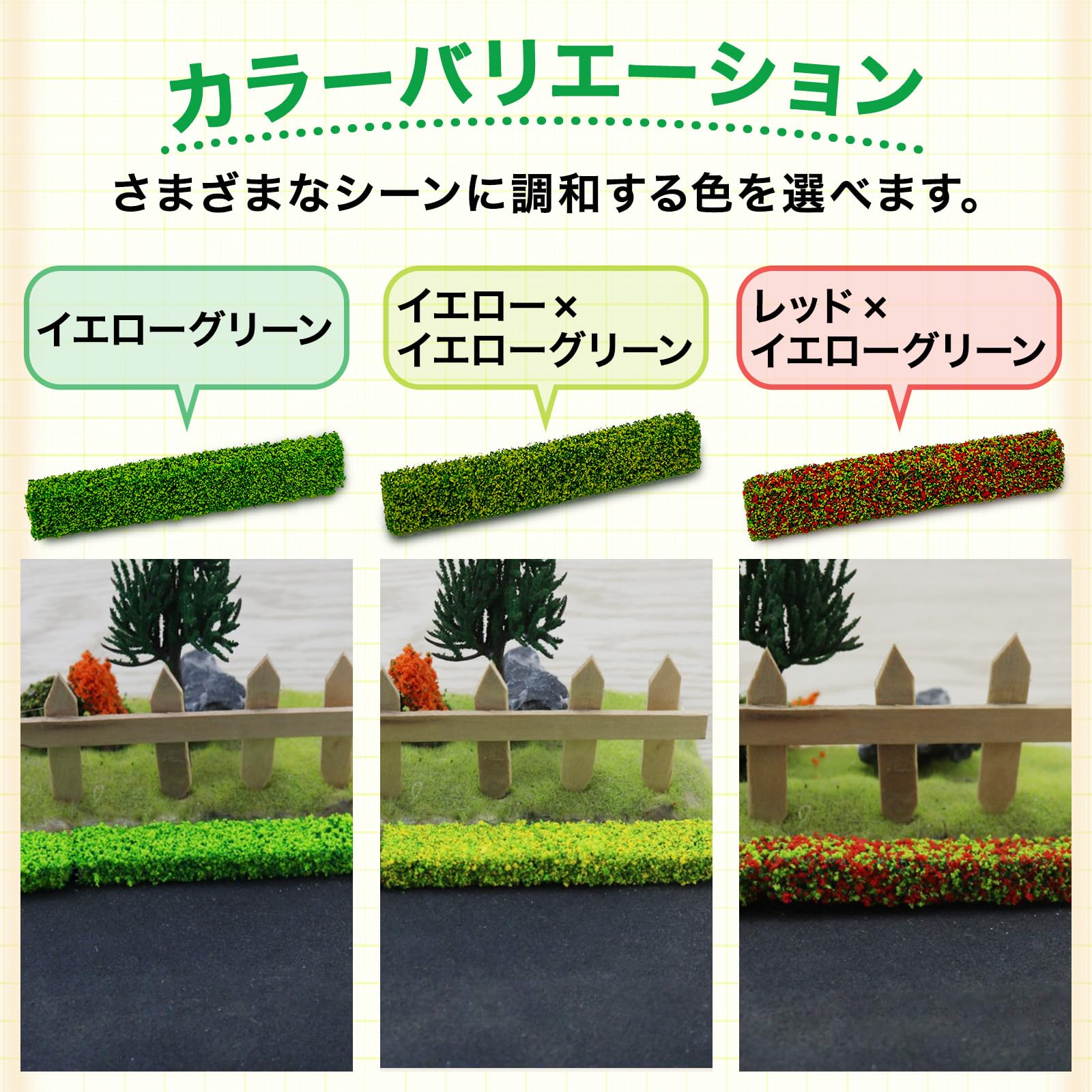 Amazon.co.jp: UB-Lab. ジオラマ 模型 ミニチュア ツリー 生垣 植物